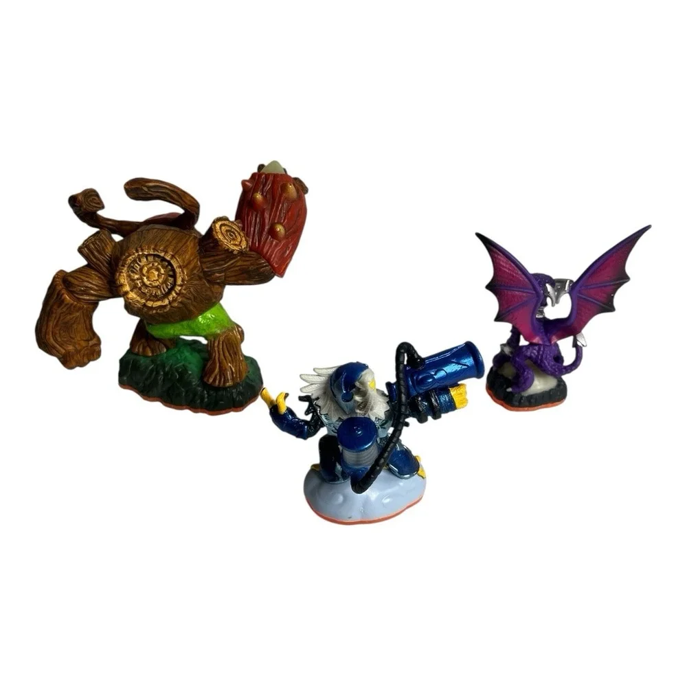 Skylanders Giants Video Game Character Figures Toy Jet Vac Cynder Tree Rex lot 3